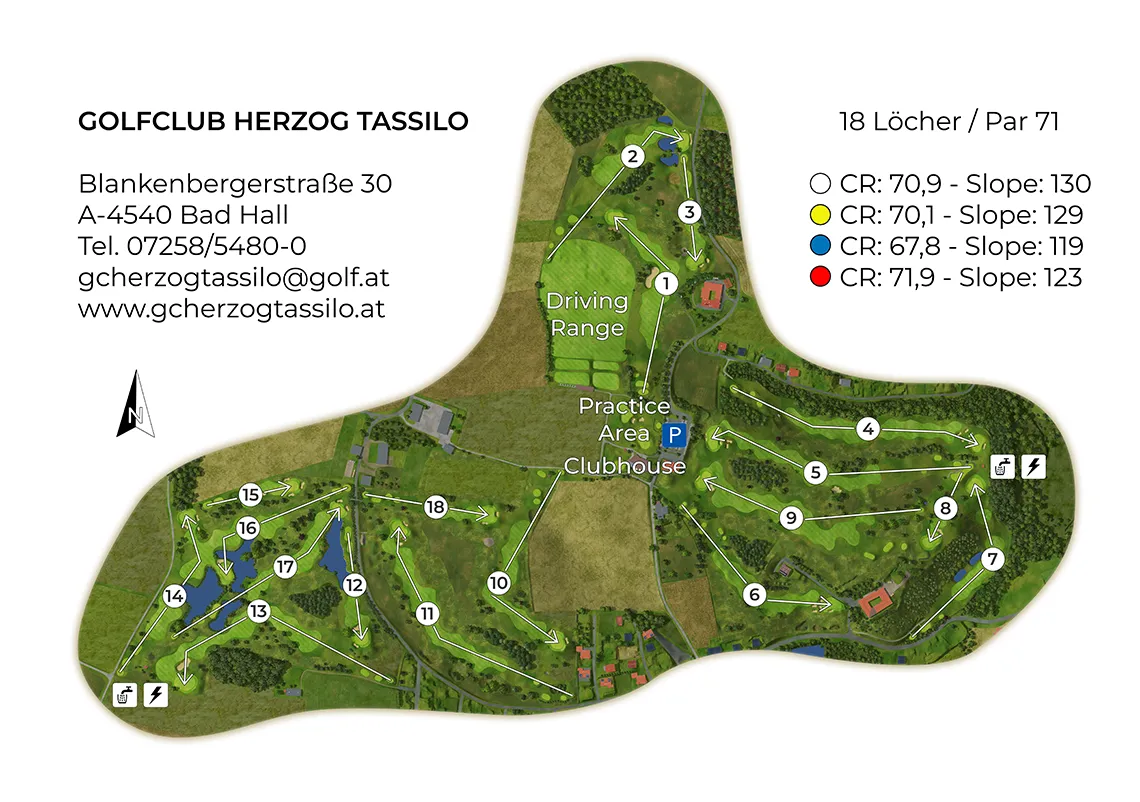 golf bad hall birdiebook überblick platz
